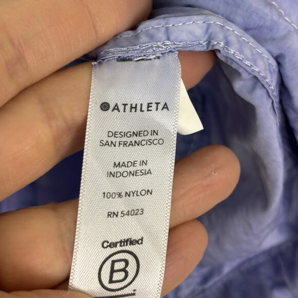 Athleta Women Athleisure Activewear Gym Rat Oversized Jacket Size XS Periwinkle - Picture 8 of 8